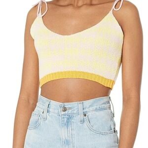 KENDALL + KYLIE Women's Gingham Cami
Cropped Summer Tank Belly Tank